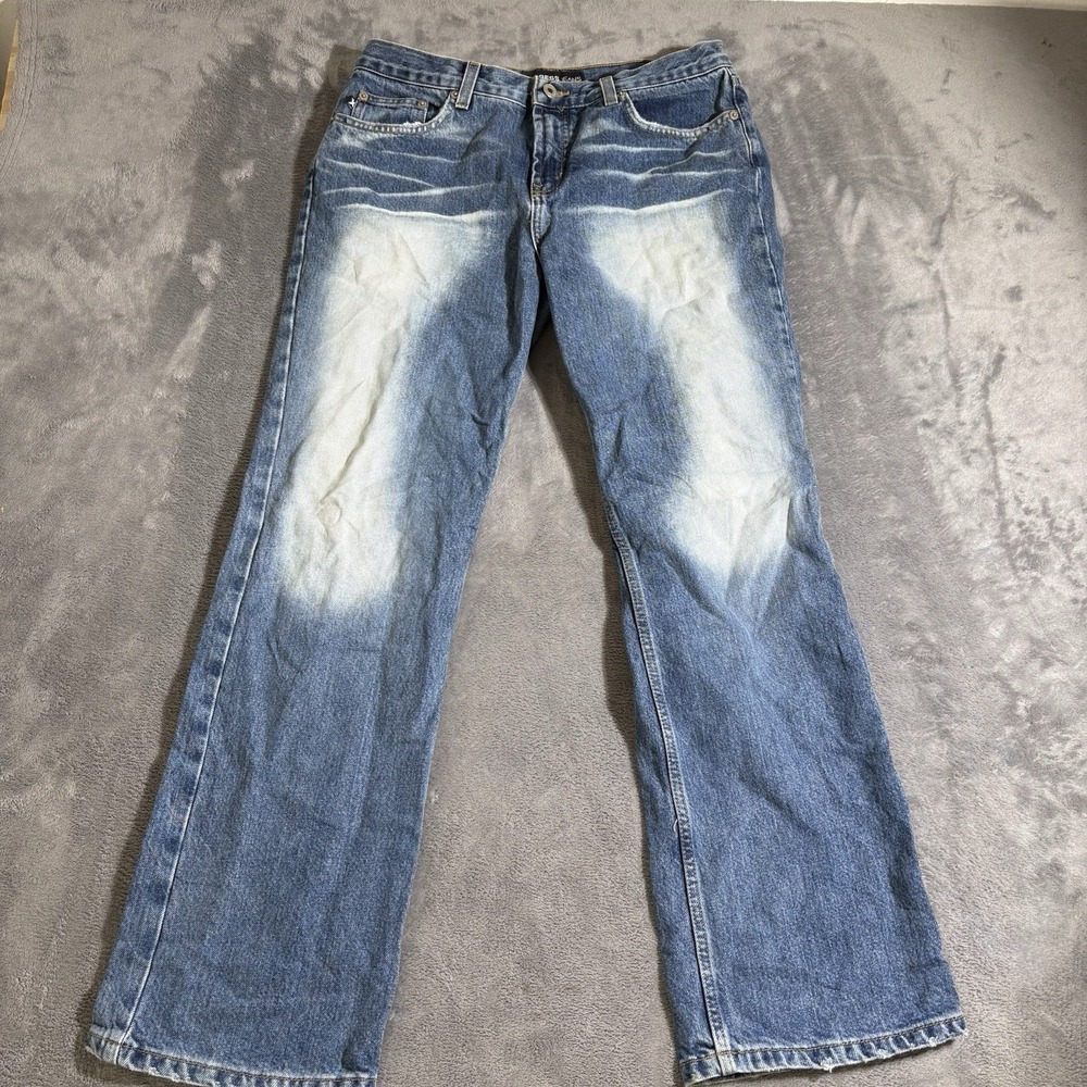 Express Jeans Bleached Wash Low Rise Bootcut 11/12R